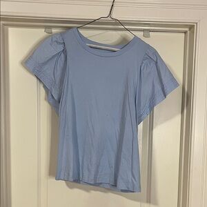Old Navy Women's Sky Blue Short Sleeve Top